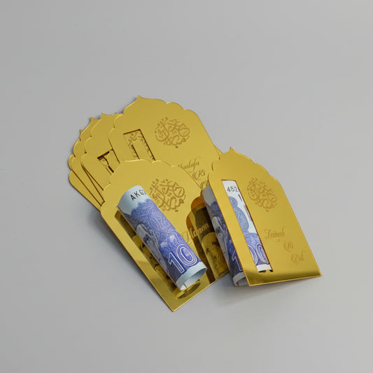 Custom Golden Mirror Eidi Stand 6 pcs